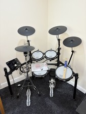 Roland TD-25KV-Drum electronic drum kit al mesh heads Sticks Headphones manual 