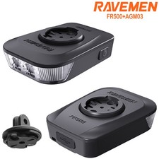 RAVEMEN FR500 Bike Head Light For Garmin Wahoo Bicycle Lamp Gopro AGM03 Adapter
