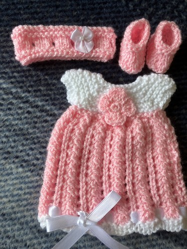 Hand knitted dolls clothes - hand, *