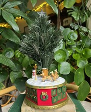 Vintage Avon Fibre Optic Advent Christmas Tree Rotating Musical Light Up Boxed