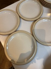 Set  Of 4 Denby Caramel (compliments Caramel Stripes) 16cm Side Plates