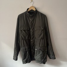 Belstaff 85 Anniversary Collection Grey Belted Biker Style Jacket Size L