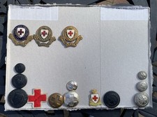 British Red Cross & St. John’s Ambulance Brigade Cap Badges, Collars, & Buttons 