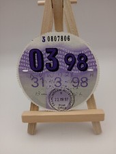 25 YEARS EXEMPT UNIPOWER PLG 1998 Original Stamped Old Road Car Tax Disc Discs