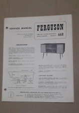 Ferguson  Model 660  AM-FM Stereophonic Radiogram  - Service Manual