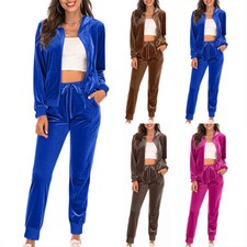 Lady 2Pcs Hooded Set Tracksuit