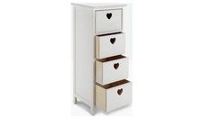 Edie 4 Drawer Storage Unit – White