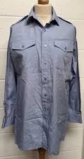 British Military RAF Issue Long Sleeve Light Blue Dress Parade Shirt