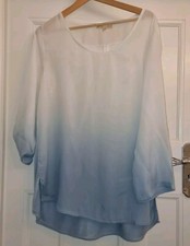  Ladies Blue Ombre Top With