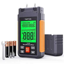 TopTes TS-630 Moisture Meter, Wood Moisture Meter for Firewood, Lumber, Damp