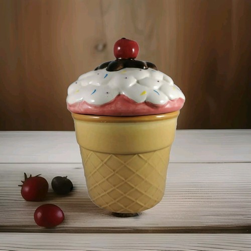 Cherry top ice - cream, cone