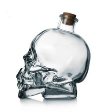 Glass Skull Head Cup