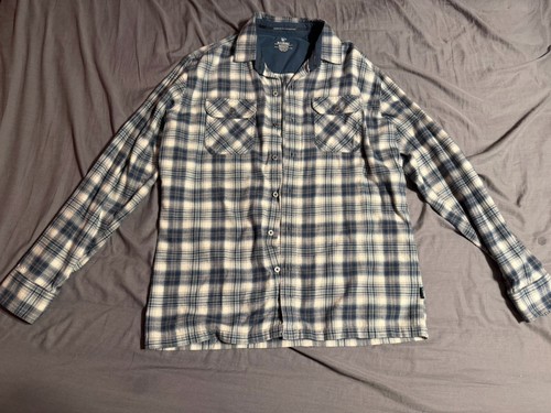 Kühl blue white plaid flannel - blue,