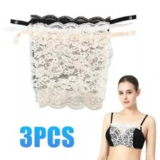 3Pcs Lace Cleavage Cover Up