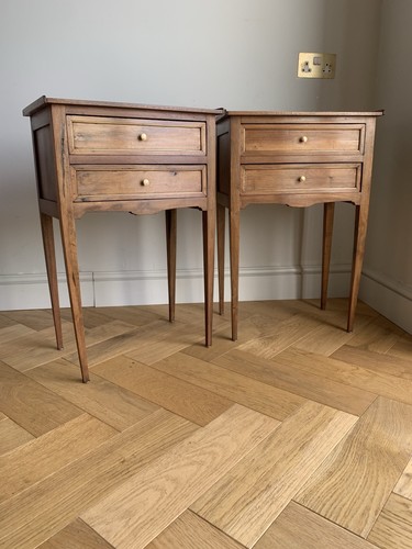 Pair antique vintage walnut - pair,