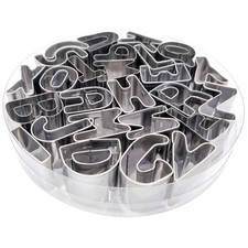 Stainless Steel Alphabet Letter Cookie Cutters Mold Biscuit Number Cutter1975