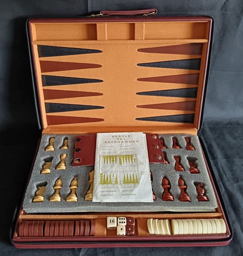 Vintage wooden chess - vintage, 3-in-1