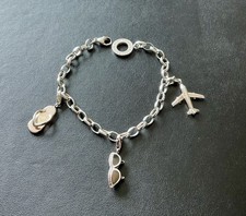 Thomas Sabo Sterling Silver Charm Club Bracelet With 3 Silver Charms