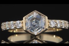 Diamonique 2ct tw Bezel