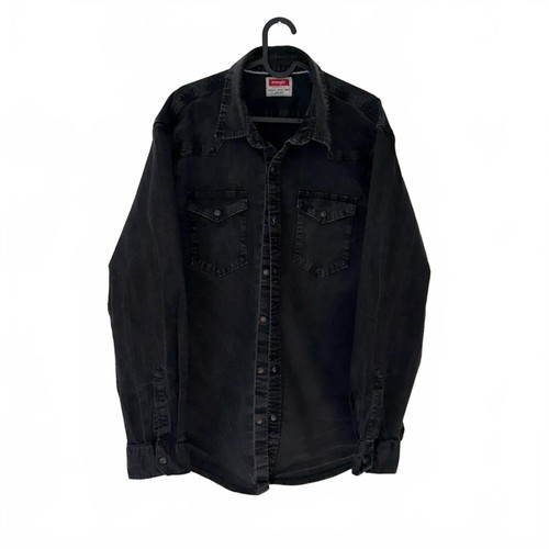 Wrangler faded denim trucker - wrangler,