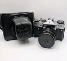 ZENIT EM 35mm Film SLR Camera with Helios 44M 2/58 Lens + Case