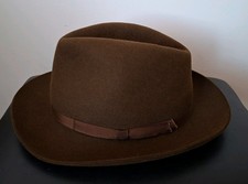 Olney Mens Fedora Hat, Brown