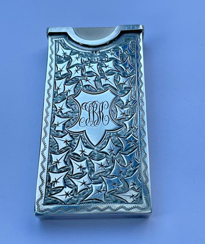 Silver visiting card holder