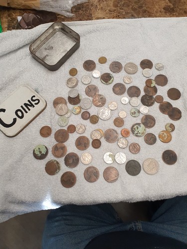 Selection old mixed coins - of,