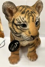 Tiger Cub Sitting Vivid Arts Highly Detailed Home Or Garden Decoration-NO BOX