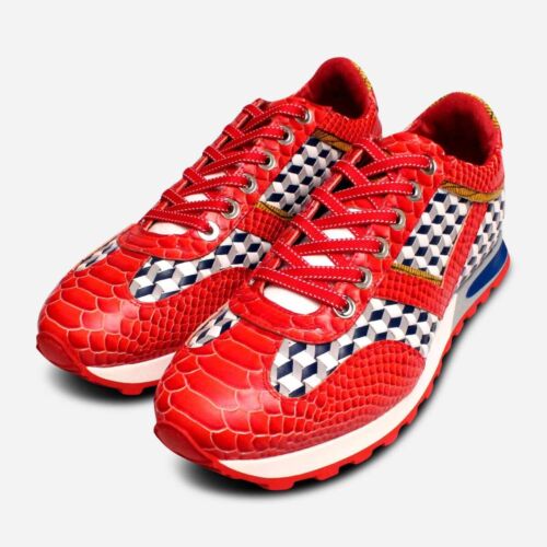 Red anaconda weave - red, premium