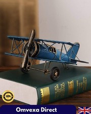 Vintage Blue Airplane Ornament