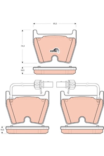 Front trw gdb1688 - gdb1688, brake