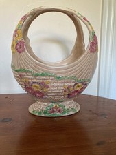 ARTHUR WOOD   'Garden Wall'   Large  ART DECO BASKET