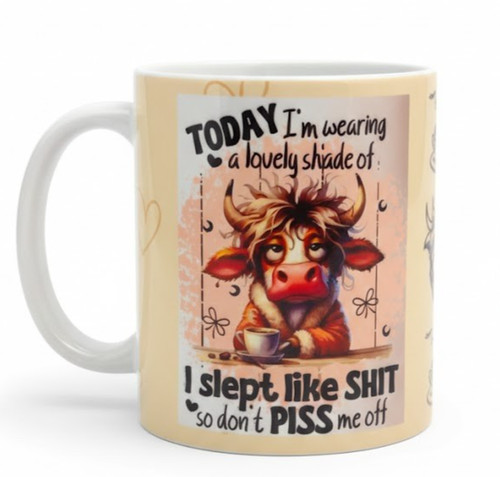 Funny highland cow mug - highland,