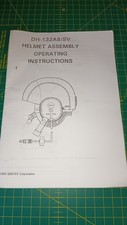 Gentex CVC Helmet Manual, Gentex Dh-132as Helmet , Us Tank Crew Helmet Manual 