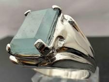 8.78 CT BLUE AQUAMARINE .925