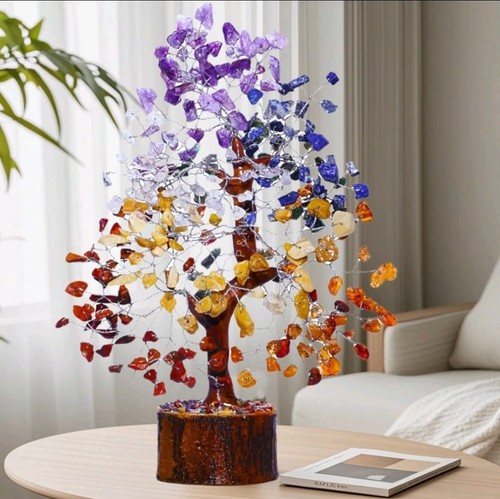 Seven chakra bead tree - bead,