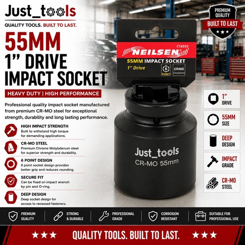 55mm drive impact socket - 55mm,