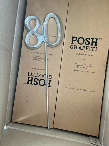 Posh graffiti silver numbers - posh,