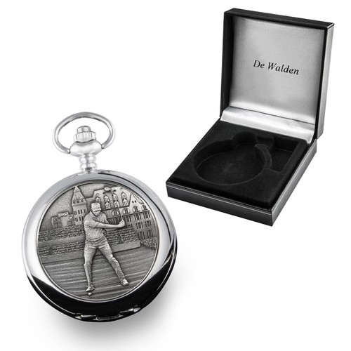 Engraved golf pocket watch - engraved,