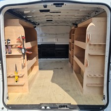 Full set Renault Trafic  LWB 2015+ Double Van Racking & Toolbox Storage Shelving