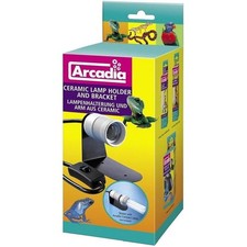 Arcadia Ceramic Lamp Holder & Bracket Reptile Light Holder Vivarium Lighting