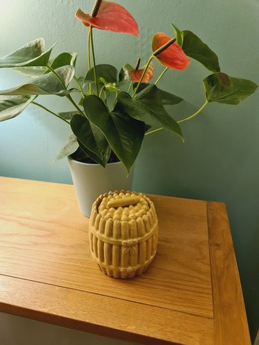 Antique cigar jar tobacco - cigar,