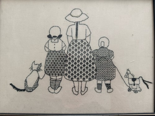 Vintage cross stitch - vintage,