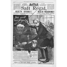 SALT REGAL Corporal Punishment at School - Victorian Advertising 1888