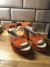 Burnt Orange Wedge Clarks