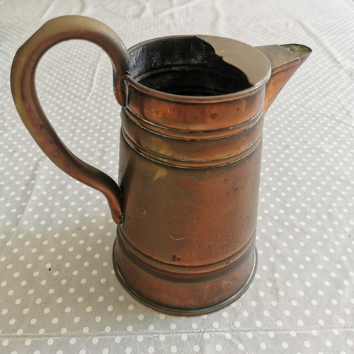 Vintage antique copper pitcher - vintage,