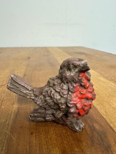 Bronze sculpture robin bird - bronze,