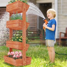4-Tier Wooden Raised Garden