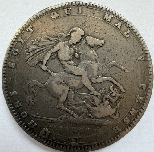 1820 george iii silver crown - george,